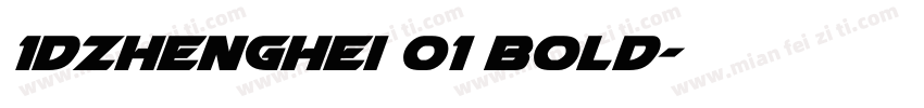 1DZhengHei 01 Bold字体转换